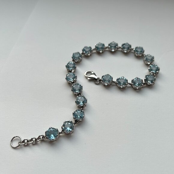 Blue Nile Sky Blue Topaz Bracelet in Sterling Silver - Picture 8 of 11